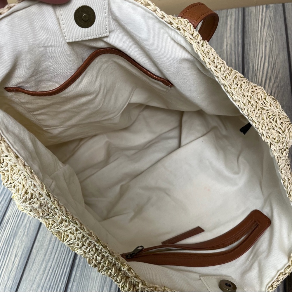 Nordstrom Summer Tote Bag Straw / Woven - Picture 3 of 12